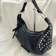 Darich スタッズレザーベルトデザインマキシバッグ BLK - メルカリ