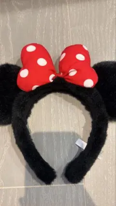 ディズニーランド公式　ミニーマウス カチューシャ 赤
