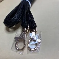 スマホカバー用　ショルダーストラップ　ブラック