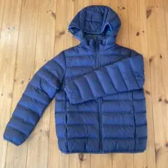 ネイビー中綿コート 160cm フード付き