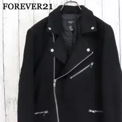 FOREVER21　フォーエバー21　メルトンウール　ライダースジャケット　M