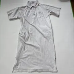 ハーフジップ ロングワンピース