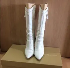 セルジオロッシ 白 ブーツ　36.5センチ