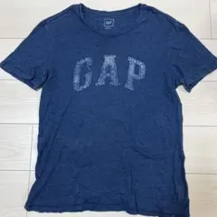GAP Tシャツ ネイビー ペイズリーロゴ M