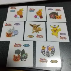 8枚セット　ポケットモンスター　ポケモンパン　シール　 ハロウィン