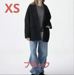 GU コージーメルトンハーフコート ブラック XS 新品タグ付き