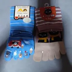 PLUS VANILLA 5本指ソックス 22-25cm