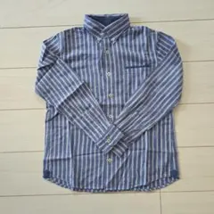 ストライプ 長袖シャツ 150