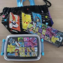【名前シール付き】ポケモン 子ども用弁当箱450mlセットのサムネイル