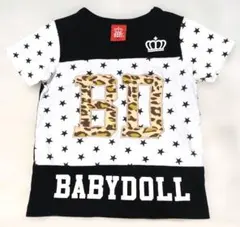 BABYDOLL　星柄ヒョウ柄　Tシャツ　100のサムネイル