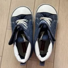 mikihouse デニムハイカットキッズシューズ18cm