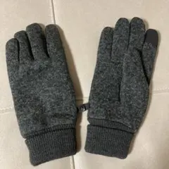 ユニクロ　ダークグレー 冬用手袋 Lサイズ