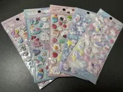 マシュマロシール　ぷくぷくシール　立体シール 5枚セット