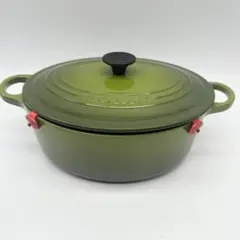 希少・廃盤色】ル・クルーゼ ココット・オーバル 25cm モスグリーン