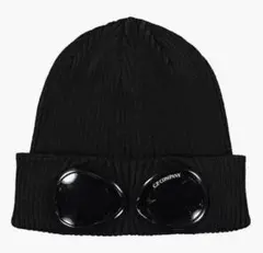 C.P. COMPANY ブラックニット帽 サングラス付き
