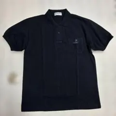 【極美品】ダンロップ 半袖ポロシャツ L 黒 ブラック 胸ポケットのサムネイル