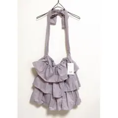 merry jenny 新品 ラベンダー frilly tote bag