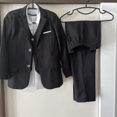 キッズ ブラックフォーマルスーツ（シャツ付き）