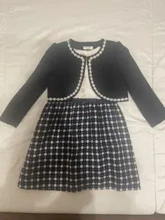 ジャケット付き花柄ドレス120