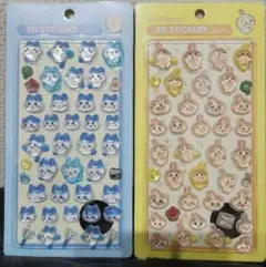 ちいかわ♡3Dステッカーシール2枚セット　ボンボンドロップシール風