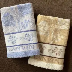 【新品未使用】LANVIN ランバン ウォッシュタオル2枚