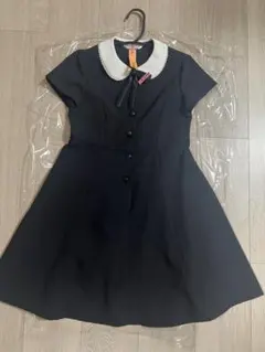 ネイビー フレアワンピース 140サイズ