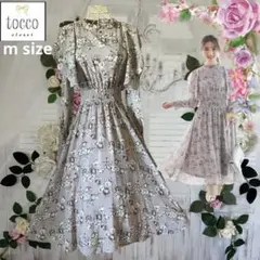 ♡︎大人可愛い♡︎トッコクローゼットヴィンテージフラワーロングワンピース♡︎美品♡︎