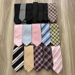 ネクタイ 17点、ネクタイピン・カフス、まとめ売り おまけ付き