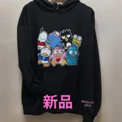 【新品】サンリオキャラクターズ ✕ドンコ　パーカー ブラック　Мサイズ