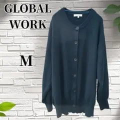 GLOBAL WORK トップス カーディガン グリーン Mサイズ レディース