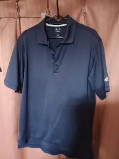 adidasアディダス CLIMALITE ネイビーポロシャツ S