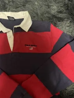 Ralph Lauren ラガーシャツ　ポロシャツ　ボーダー　90s