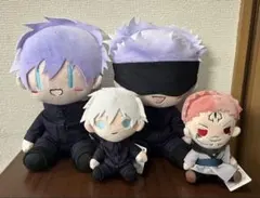 呪術廻戦　BIGぬいぐるみ　五条悟2種&五条、両面宿儺ぬいぐるみ　4体セット