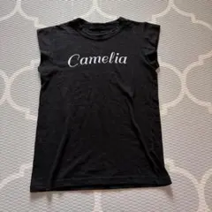 Camelia ロゴプリント 半袖Tシャツ ブラック