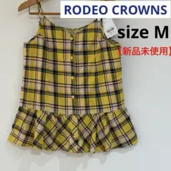 ロデオクラウンズ キャミソール ペプラム チェック柄のサムネイル