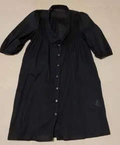 イーハイフンワールドギャラリー チュニックシャツワンピース 黒