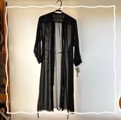 【新品未使用】RADIATEシアーロングシャツワンピースカーディガン75%オフ