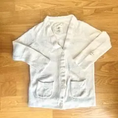 gelato pique カーディガン ホワイト ブルー ストライプ