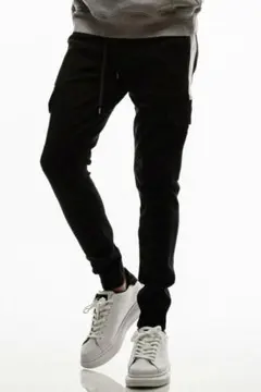 【希少サイズ3】リサウンドクロージング ダレルカーゴラインパンツ 黒白