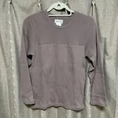 y123010 Agnes b トップス　カットソー　長袖　ロゴ　サイズ1