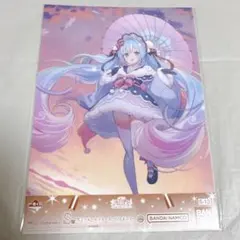 初音ミク 雪ミク 一番くじ S賞 クリアポスター 2023 ①