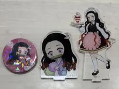 鬼滅の刃 竈門禰豆子 まとめ売り 3点セット アクスタ 缶バッジ スイパラコラボ