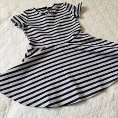 Tommy Hilfiger 白黒ストライプ ワンピース 95cm未満