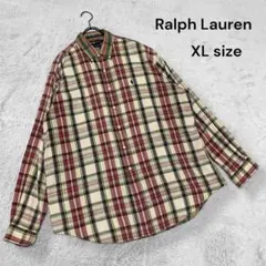 Ralph Lauren ポロラルフローレン マドラスチェックシャツ XLサイズ