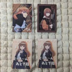 カラフルピーチえと　展示会トレカ四枚セット