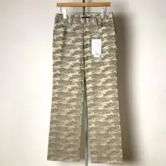 【未使用タグ付き】カステルバジャック　42 ワイドパンツ　ストレート　カモフラ