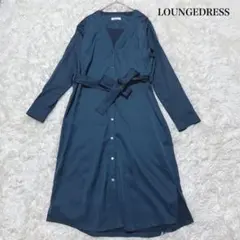 LOUNGEDRESS ラウンジドレス シャツワンピース ベルト Vネック