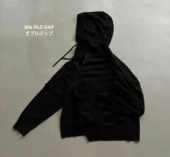 激レア　archive 00s OLD GAP ダブルジップ　ジップパーカー　黒