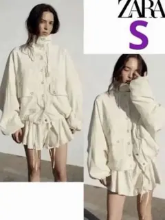 ZARA ナイロンポケットジャケット　M ZARA ナイロンポケットジャケット Mサイズ 完売品 - メルカリ