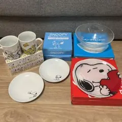 ローソン ミスタードーナツ スヌーピー 食器セット 計7(10)個セット